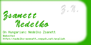 zsanett nedelko business card